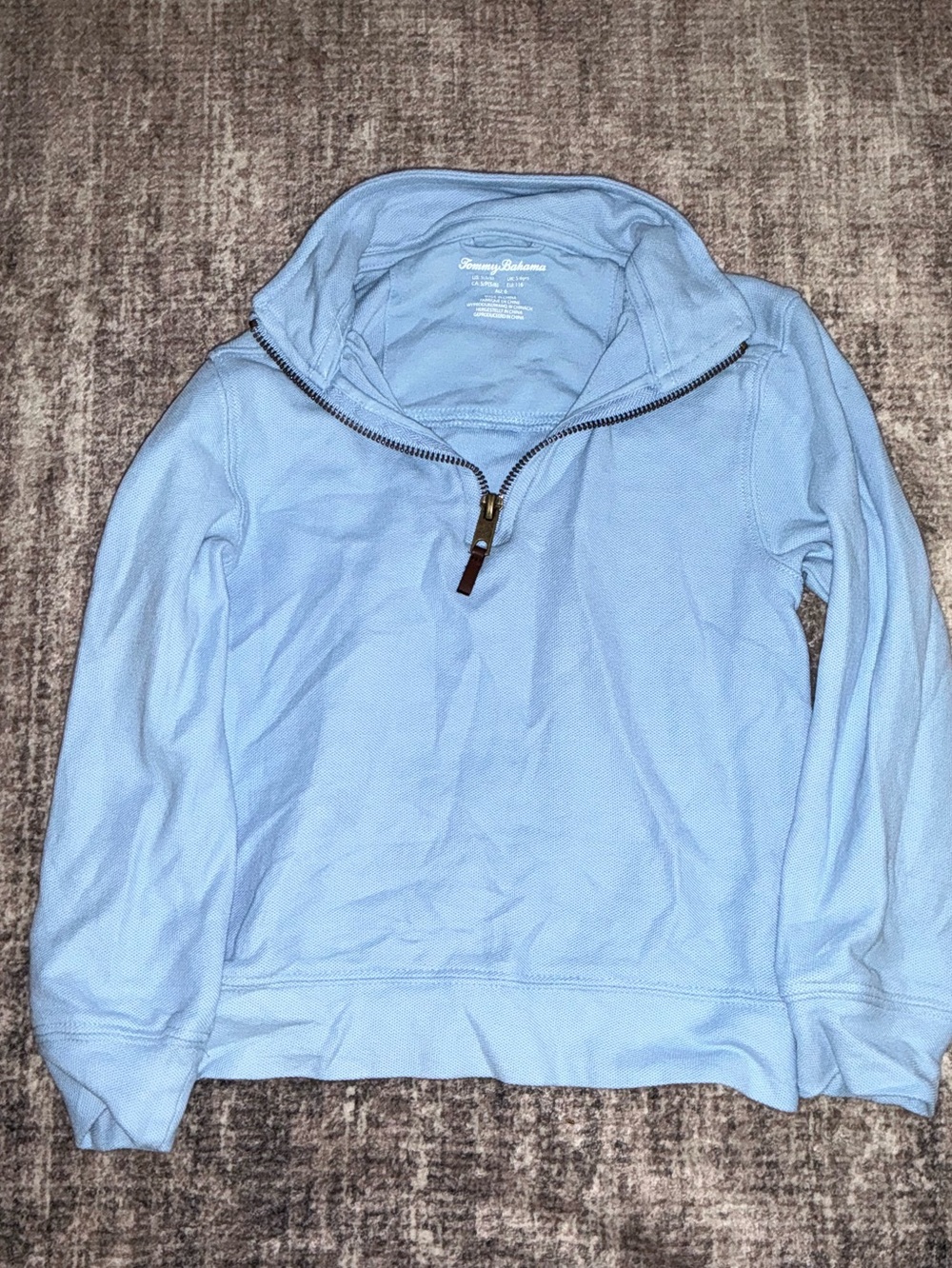 Tommy Bahama Light Blue Half-Zip Pullover Sweater